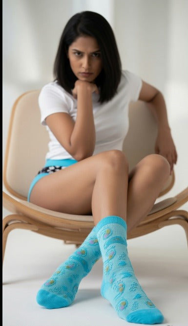 Comfiest Women's Printed Ankle Socks (Pack of 2) – Soft & Stylish Everyday Socks