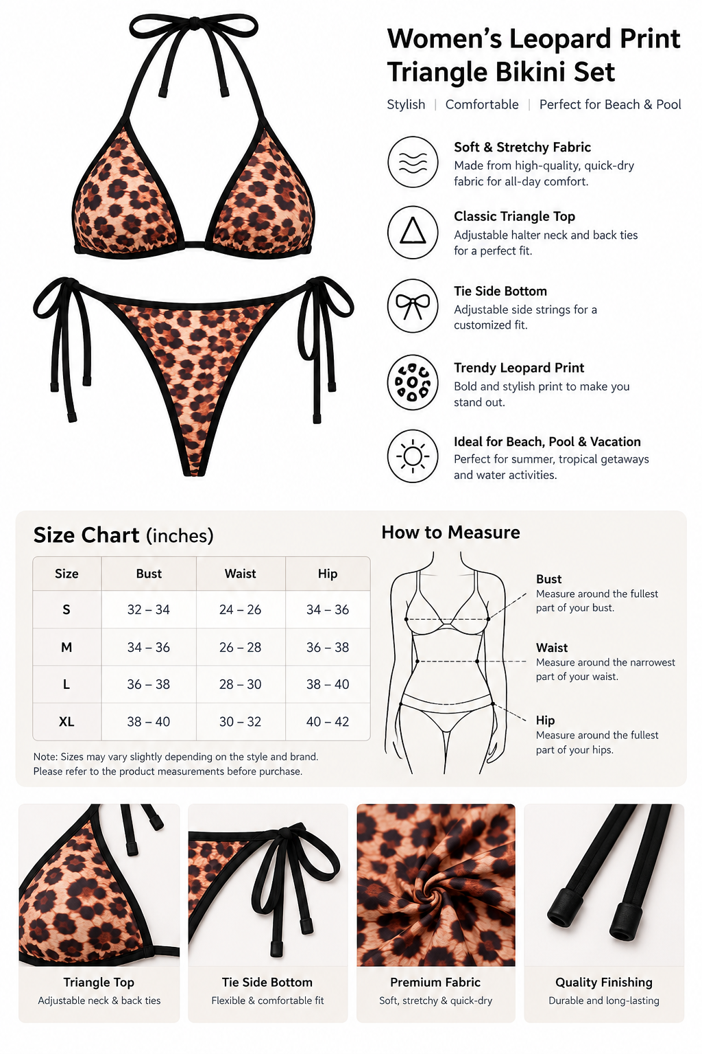The Naughty Wildcat 2-in-1 Lingerie Bundle | Leopard Satin & Mesh 4-Piece Collection