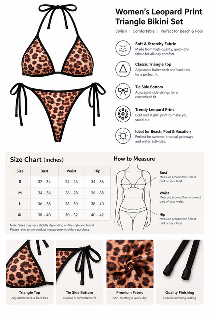 The Naughty Wildcat 2-in-1 Lingerie Bundle | Leopard Satin & Mesh 4-Piece Collection