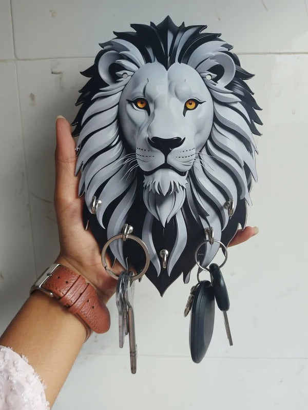 Lion Face 5 Key Holder
