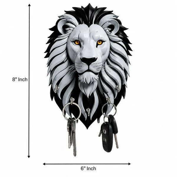 Lion Face 5 Key Holder