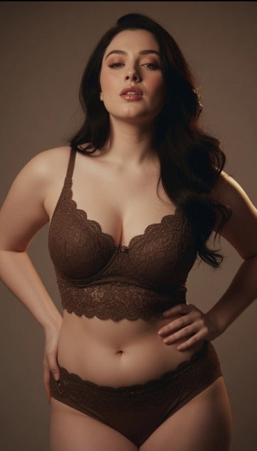 Comfiest Women's Lace Bra & Panty Set (Single) – Premium Comfort Lingerie Set