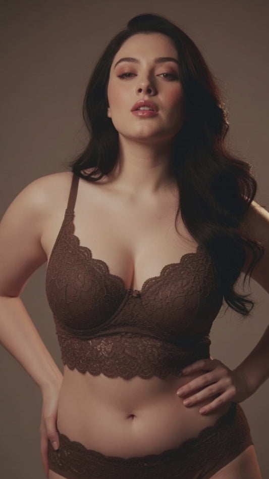 Comfiest Women's Lace Bra & Panty Set (Single) – Premium Comfort Lingerie Set