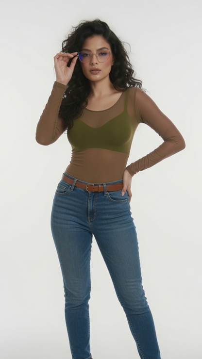 Comfiest Women's Seamless Full Sleeve Thermal Inner Top (Pack of 3) – Sheer Mesh Base Layer